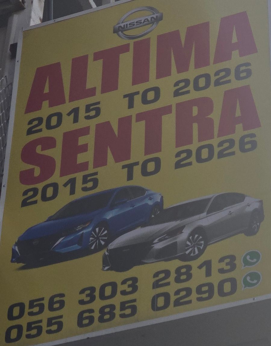Banner photographed at Nissan stall of AL BAB AL QADEEM